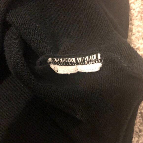 PUMA Sweatshirt Women's Size Medium Black White Full Front Zip Turtleneck - Picture 6 of 9